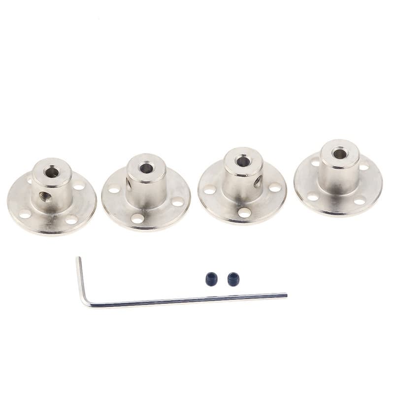 1pc 3mm/3.17mm/4mm/5mm/6mm/6.35mm/7mm/8mm/10mm/11mm/12mm/14mm Acoplamento De Flange Rígida Conector Do Motor Eixo Guia