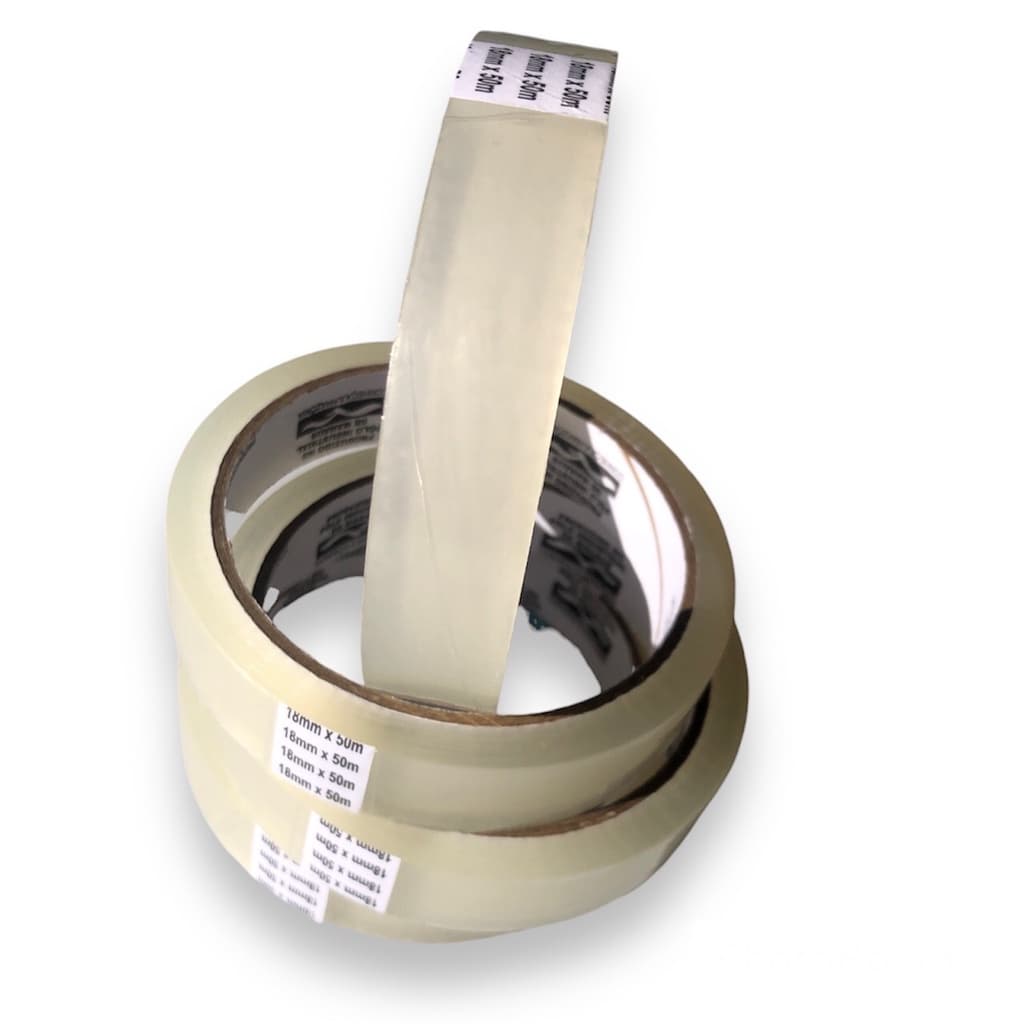 Fita adesiva transparente fina escritório Rolo Pizzaria 18mm x 50m 13 rolos