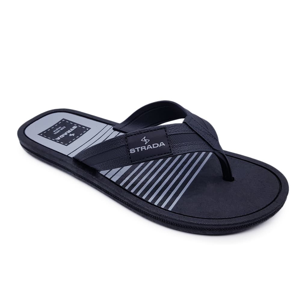 Chinelo Sandália Masculino Adulto Básico Casual Tiras Largas Borracha Original Strada Classic S01