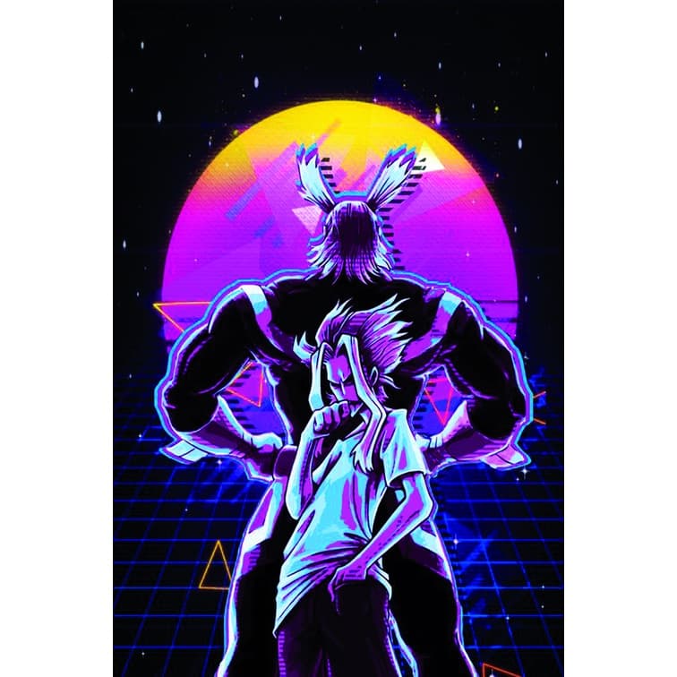 Quadro Decorativo Bnha All Might 30x20 Mdf Madeira Adesivado