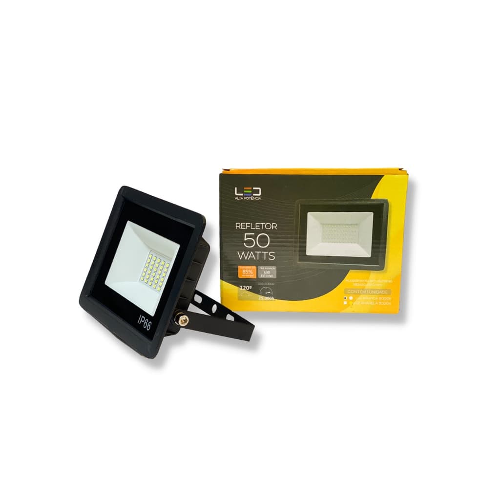 Refletor Led SMD Slim 50W IP66 6000K