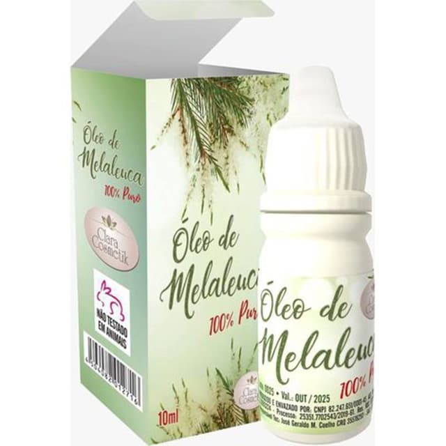 Óleo de Melaleuca 100% Puro 10ml Pronto Uso em Cabelo e Pele - Massagem Corporal Antiflamatoria
