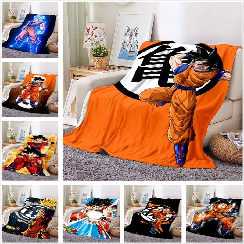 Seven Dragon Ball Filme Animado Sun Wukong Cobertor Cama Sofá Escritório Cochilo Macio E Confortável Pode Ser Personaliz