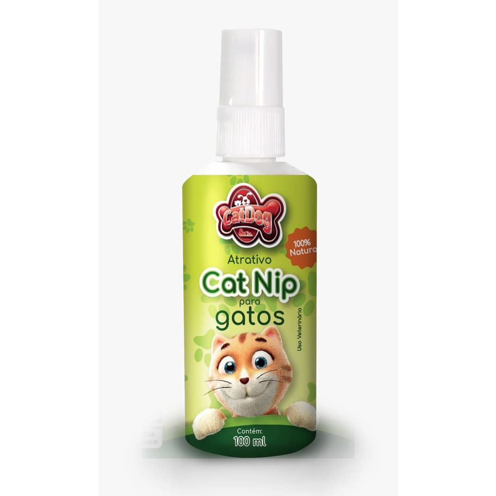 Catnip Líquido Erva para Gato Spray Brinquedos 100 ml Catdog