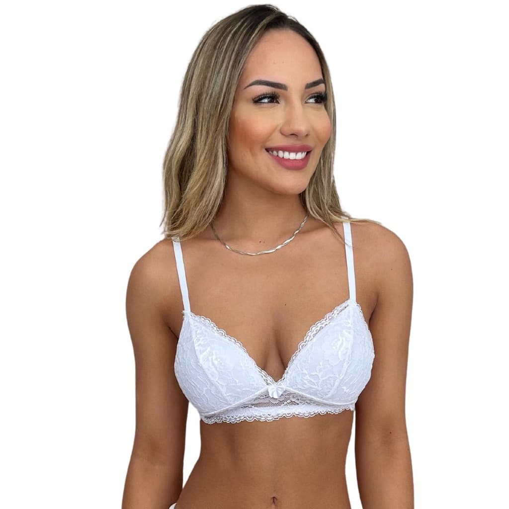Sutiã Bojo Confort sem Aro Sutian Renda Sutiã Bojo Soft