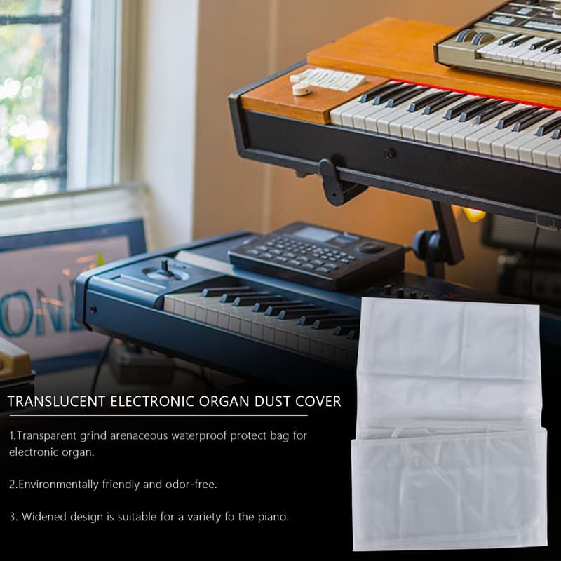 Capa Para Teclados De 88 Teclas , Órgão Eletrônico , Piano Digital , Contra Poeira , Transparente , Arenoso , À Prova D'