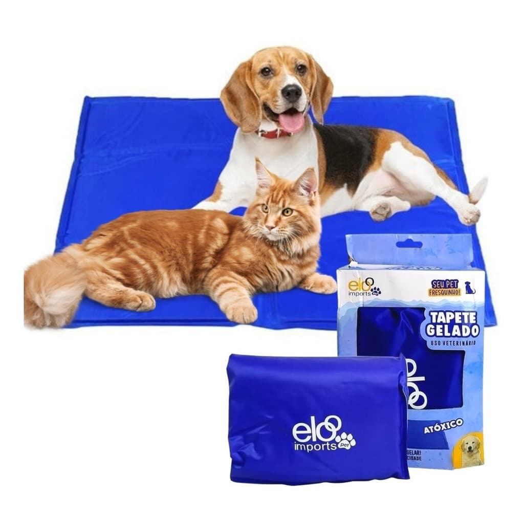 Tapete Gelado Refrescante Cachorro Pet Cama Colchonete