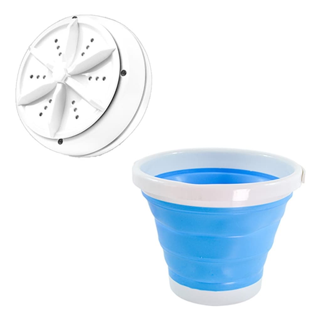 Mini Máquina Lavar Multifuncional Portátil Com Balde Doubravel
