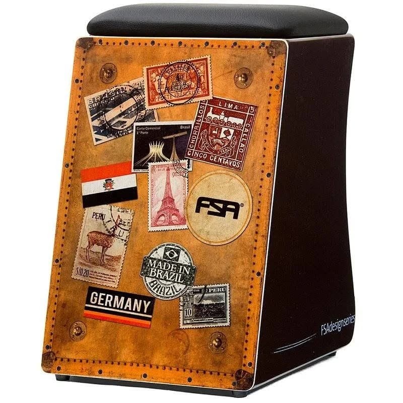 Cajon FSA Design De Madeira Inclinado