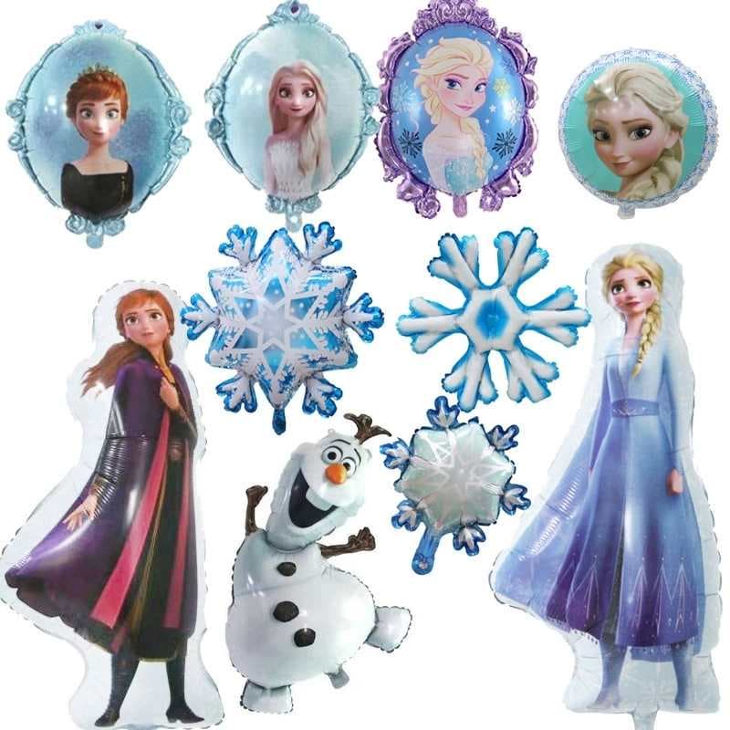 Série de tema Frozen Balão de papel alumínio Princesa Aisha Xuebao Festa de Aniversário das Crianças Decoração Balão