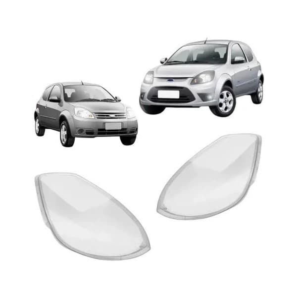 LENTE FAROL ESQUERDO FORD KA 2008/2014