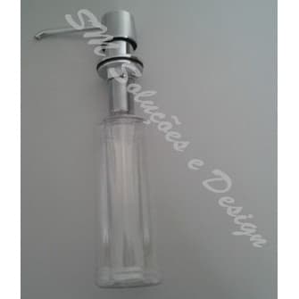 Dosador+escorredor+ Porta Esponja Em Inox 304 P/ Pia Em Inox