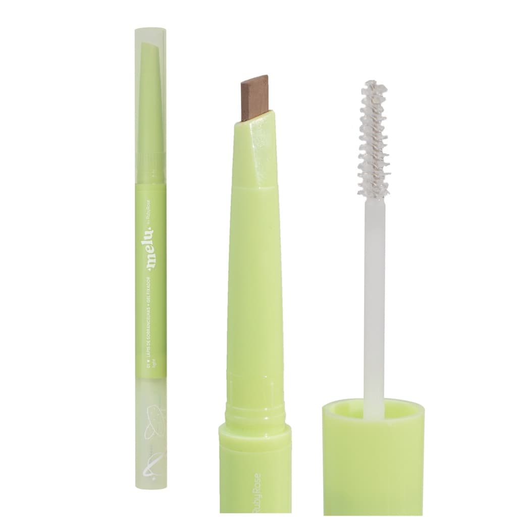 Lápis para Sobrancelhas + Gel Fixador Melu by Ruby Rose RR2402
