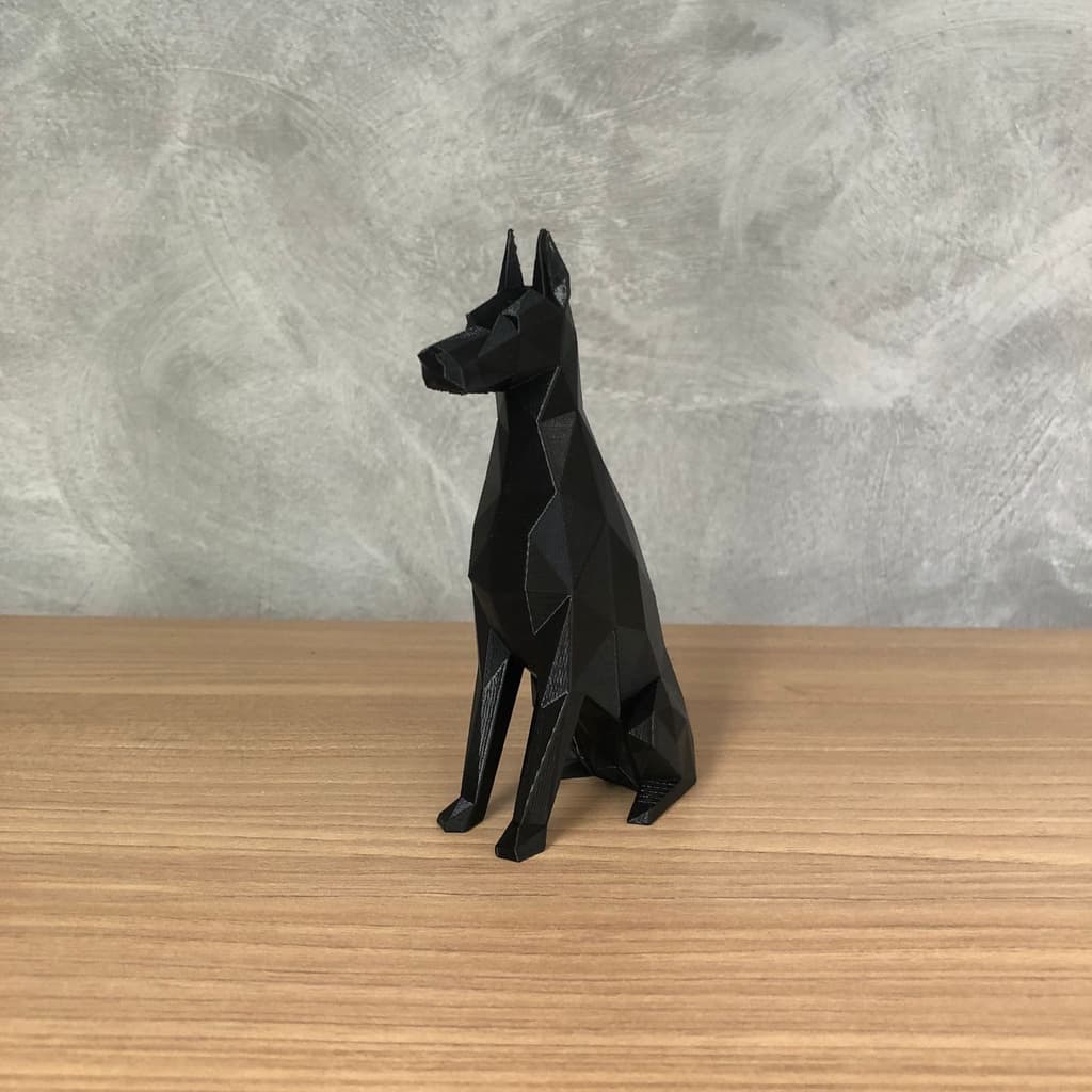 Dobermann Geométrico Decorativo Pequeno