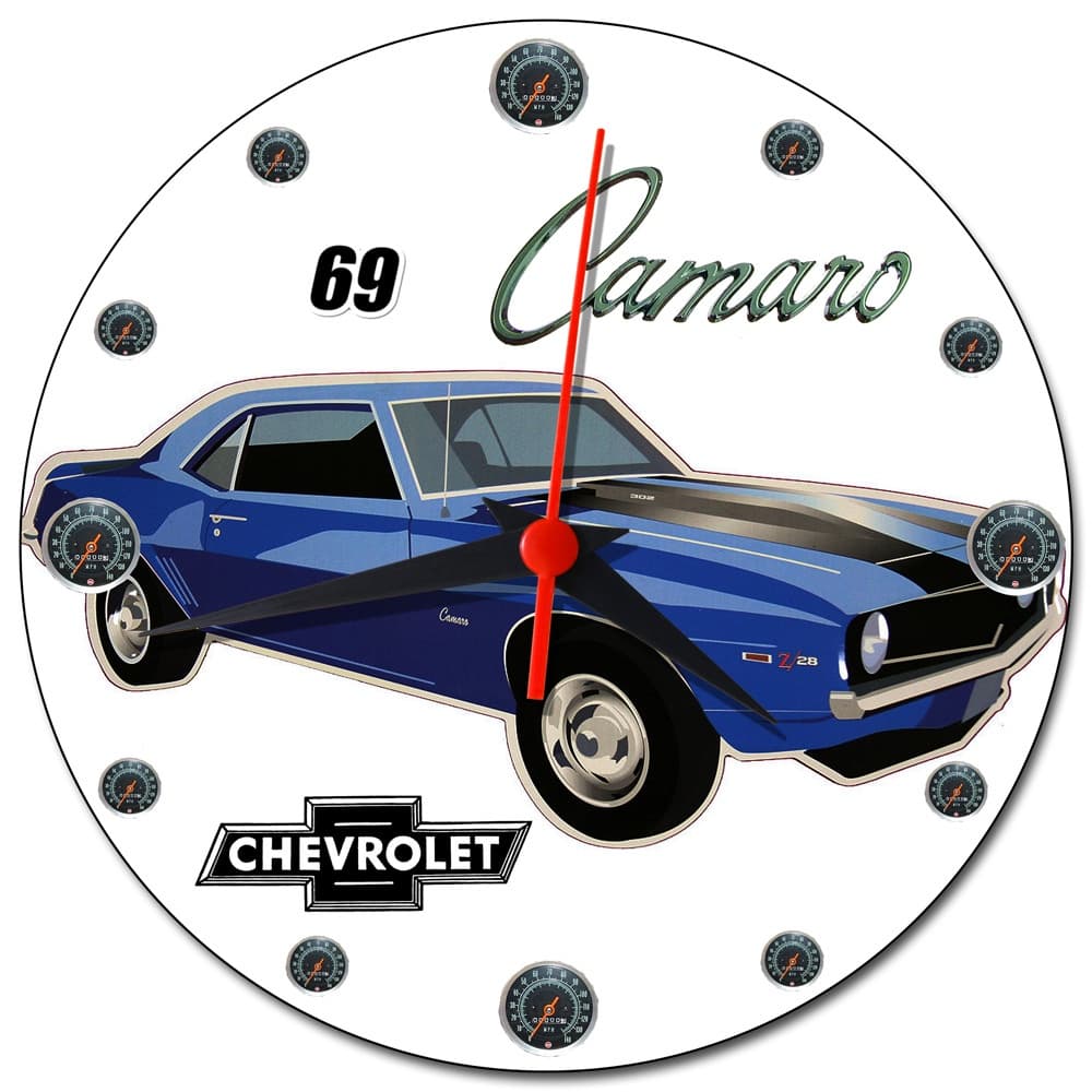 Relógio de Parede Carro Decoração Oficina Mecânica