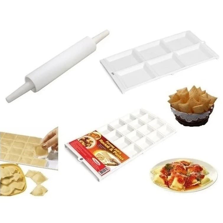 Kit Conjunto 2 Formas Para Pastéis 1 de 6 Cavidades 1 de 24 Cavidades Rolo massa