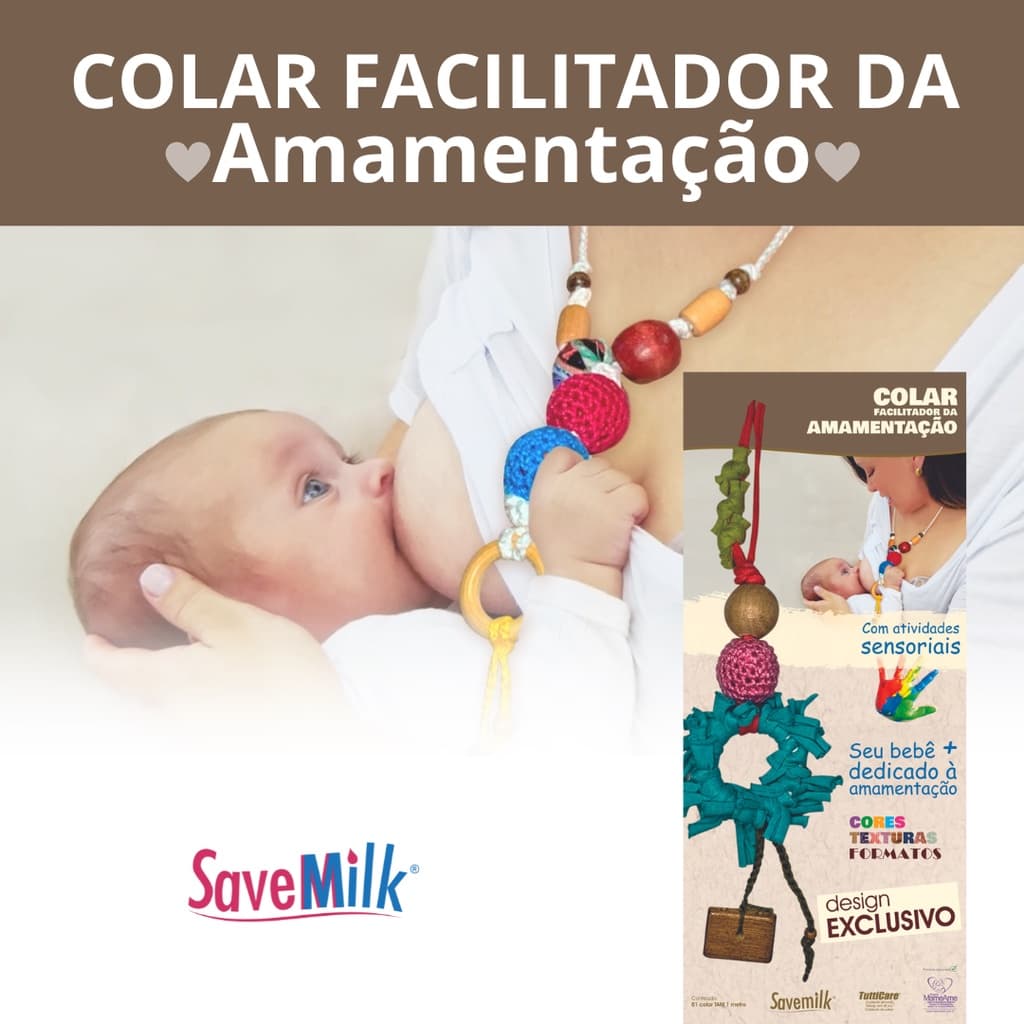 Colar Chocalho Facilitador da Amamentação - SaveMilk