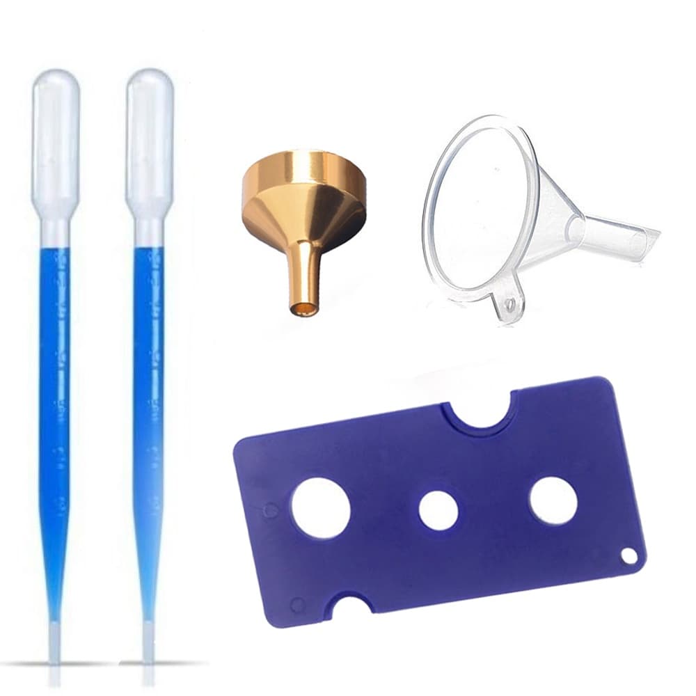 kit de Acessórios aromaterapia: funil, abridor de rollon e Pipeta 3 ml