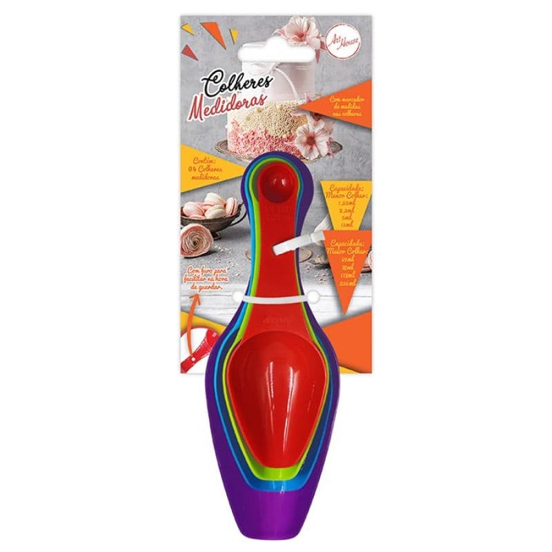 Conjunto De Colher Medidora Com Bico 4 Pçs - ZU775 100% Garantido