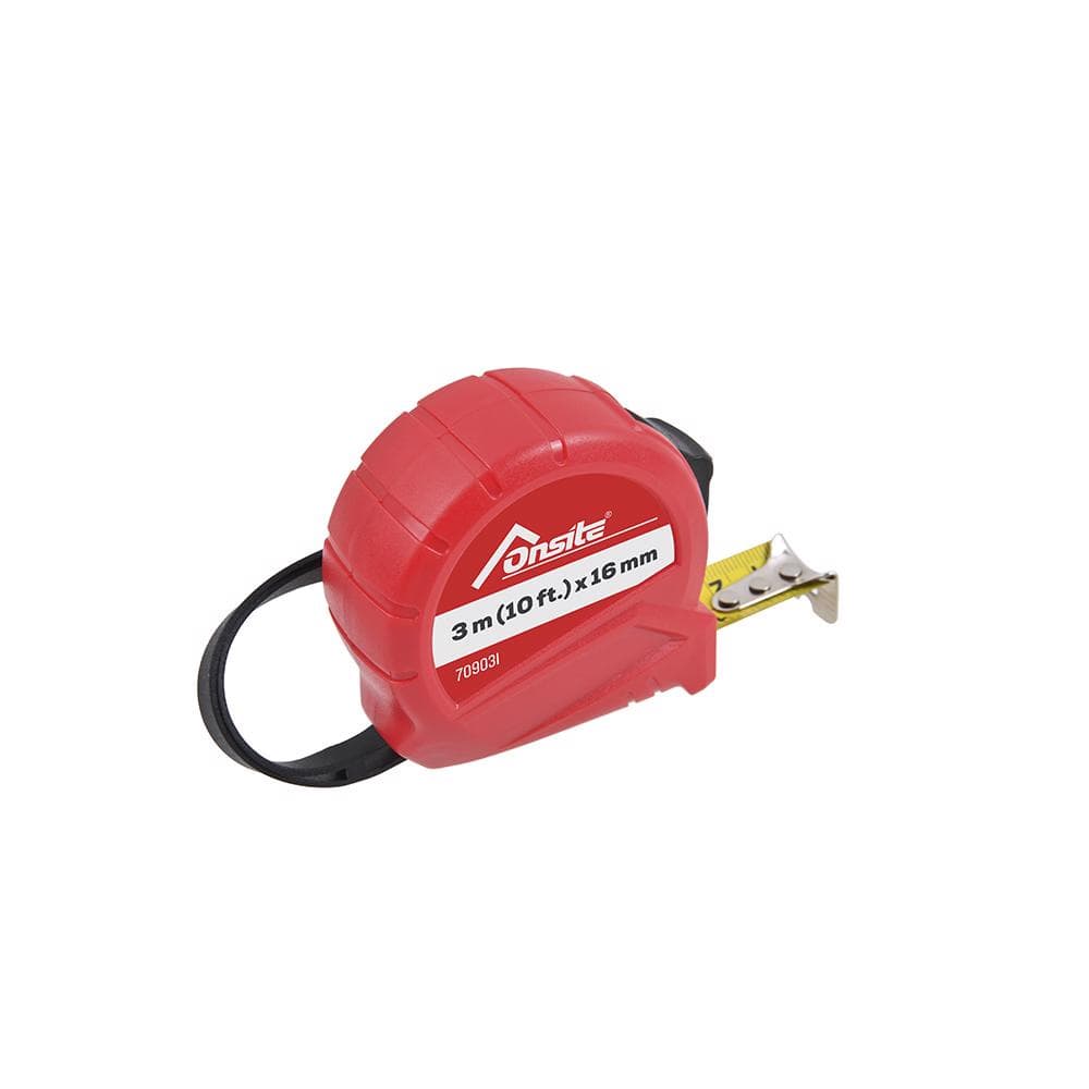 Trena Métrica 3 Metros Em ABS - 3m X 16mm (709031) - Onsite