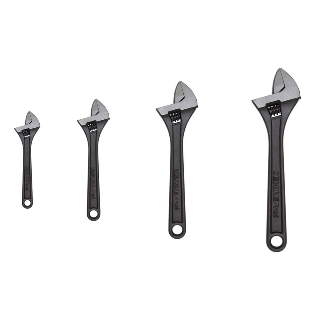 Kit Chave Ajustável Inglesa 6 8 10 e 12 Pol. Gedore Red