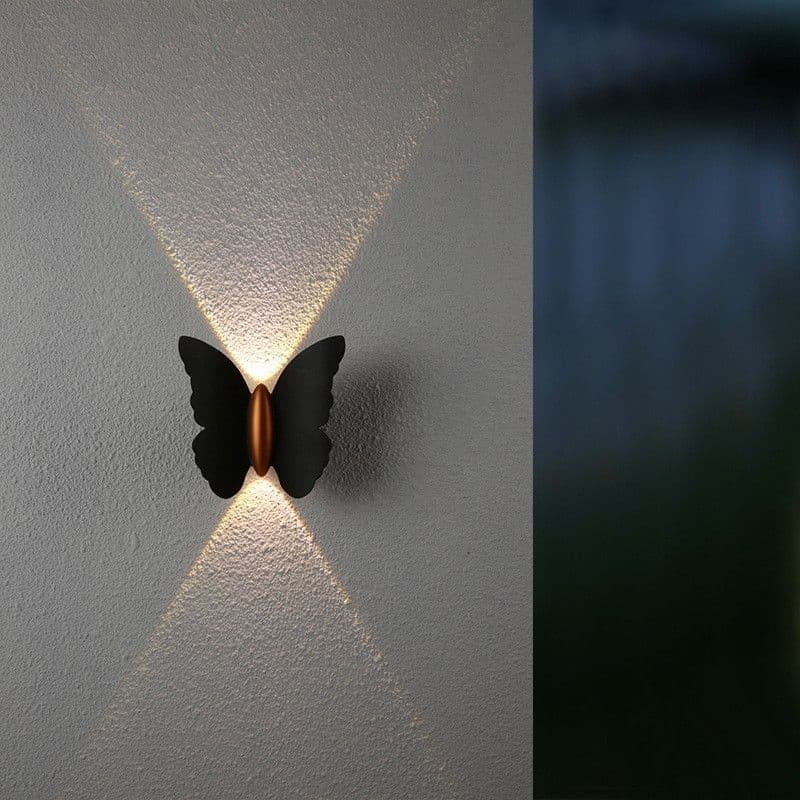 Nordic Criativo Borboleta Lâmpada De Parede Sala Estar Decoração Luz Escada Quarto Estudo Arandela