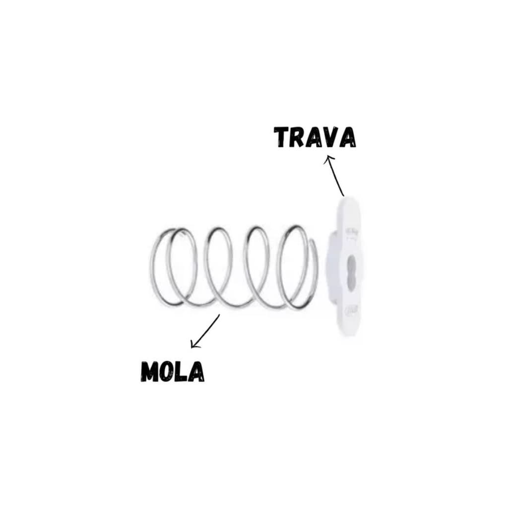 Trava p/ válvula descarga docol c/mola Blukit