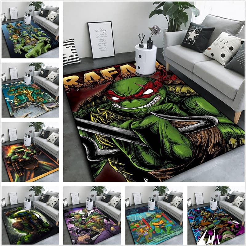 Ninja Turtle Movie Tapete Quarto Sofá De Cabeceira De Estudo Infantil Entrada Antiderrapante E Absorção De Água Personal