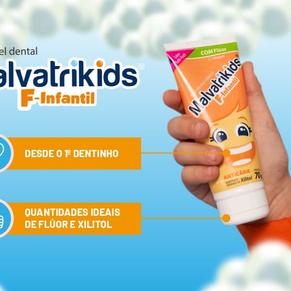 Malvatrikids F-Infantil Gel Dental Tutti-Frutti 85g