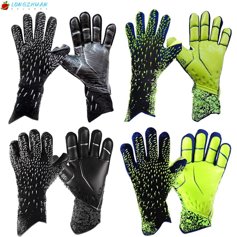 LONNGZHUAN Luvas De Goleiro De Látex Adultos Adolescente Futebol Espessado
