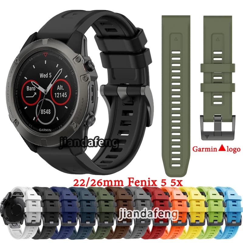 Pulseira Esportiva De Silicone QuickFit Para Garmin Fenix 8 7 7X 6 6X 5 5x Plus