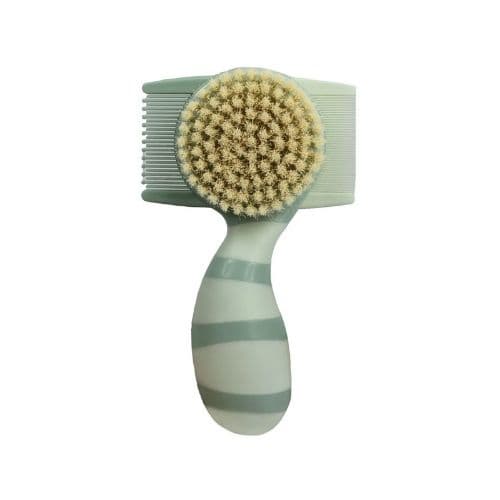 Kit Escova de Cabelo Bebê 3 em 1 Verde Ibimboo - Ultra Macia