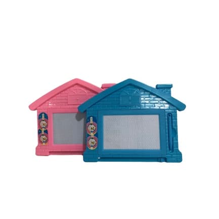 Brinquedo Educativo Quadro Lousa Mágica Infantil Casinha C/ Carimbo  30 x24cm Fun game