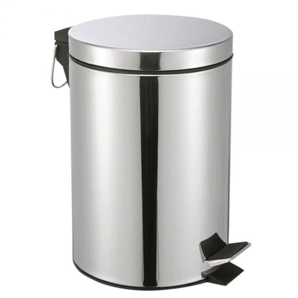 Lixeira Inox 3L com Pedal com Cesto removível para Banheiro Cozinha Escritório