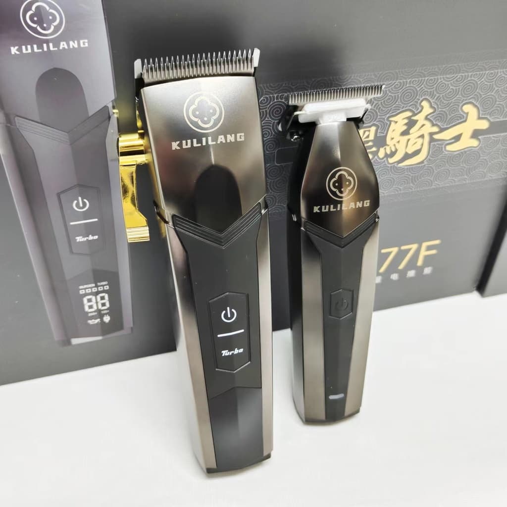 2026 madeshow Kulilang display lcd Máquina De Corte De Cabelo Elétrica Inteligente fade + Lâmina Revestida dlc De Alta P