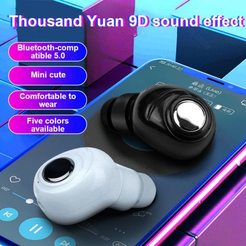 X9 Mini Fone De Ouvido Sem Fio Bluetooth 5.0 Estéreo Com Microfone Para Xiaomi All Phones (Apenas 1pc)