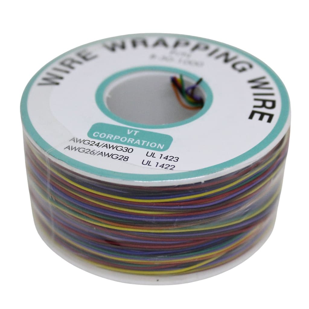 Fio Wire Wrap 30AWG - Rolo de 250 Metros em 8 Cores