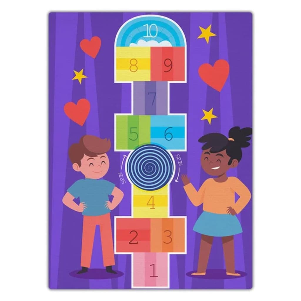 Tapete de Atividade Infantil Amarelinha Maluca Números Educativo Grande
