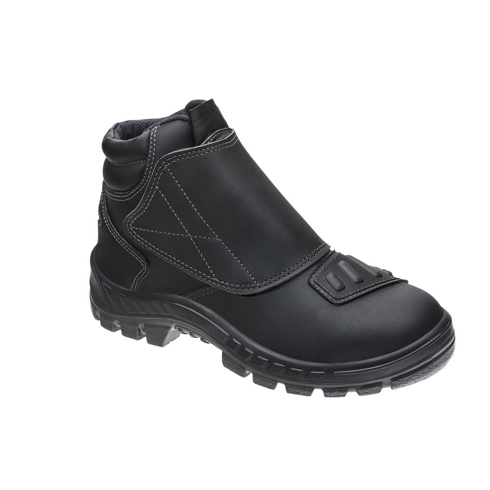 Bota Motociclista de Couro C/ Velcro Marluvas - 50B22 CAV BP