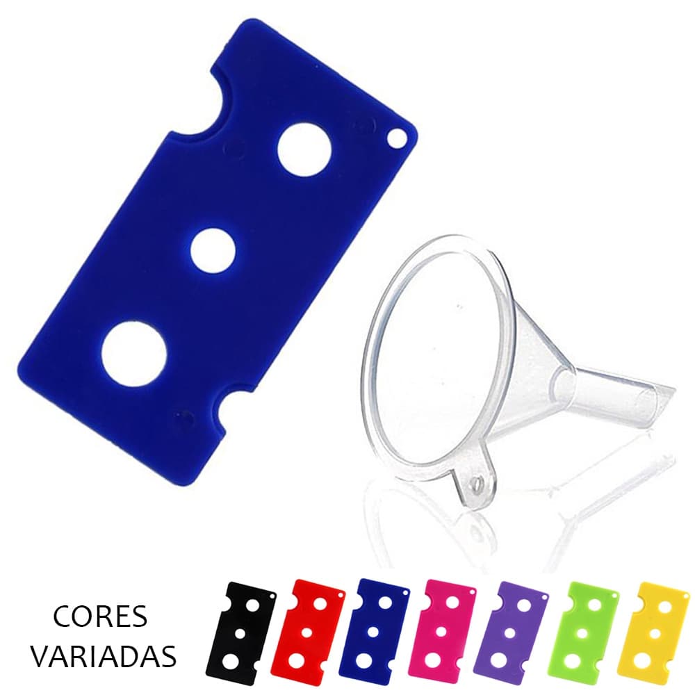 kit Abridor e mini funil plastico