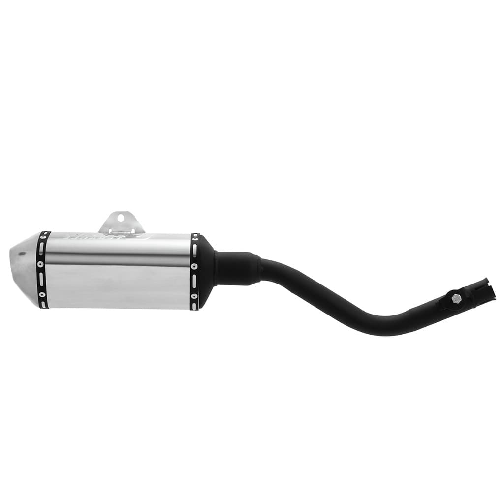 Ponteira Escapamento Escape Moto Pro Tork Mini 3 Stamp Bros 150 2006 2007 2008 Cromado Curva Preta