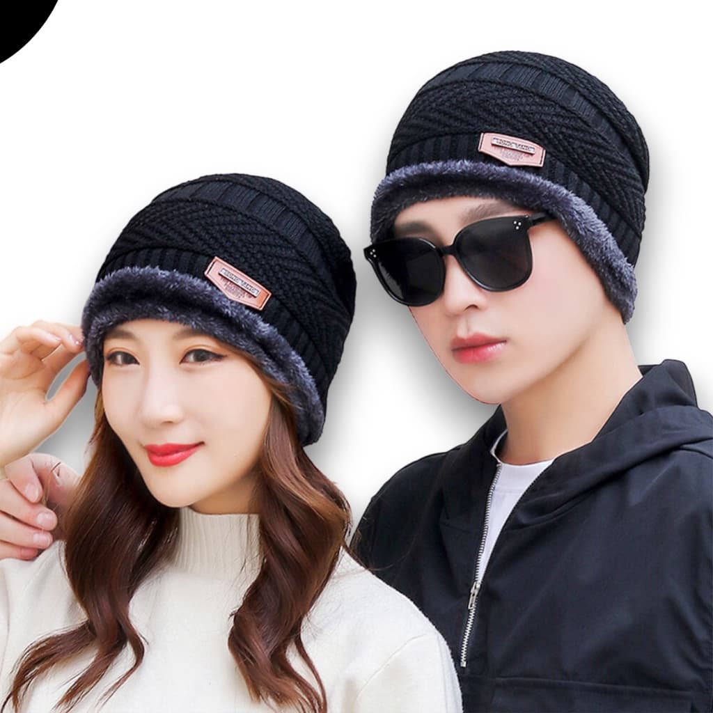 Touca Gorro Inverno Forrado Com Soft feminina e masculino
