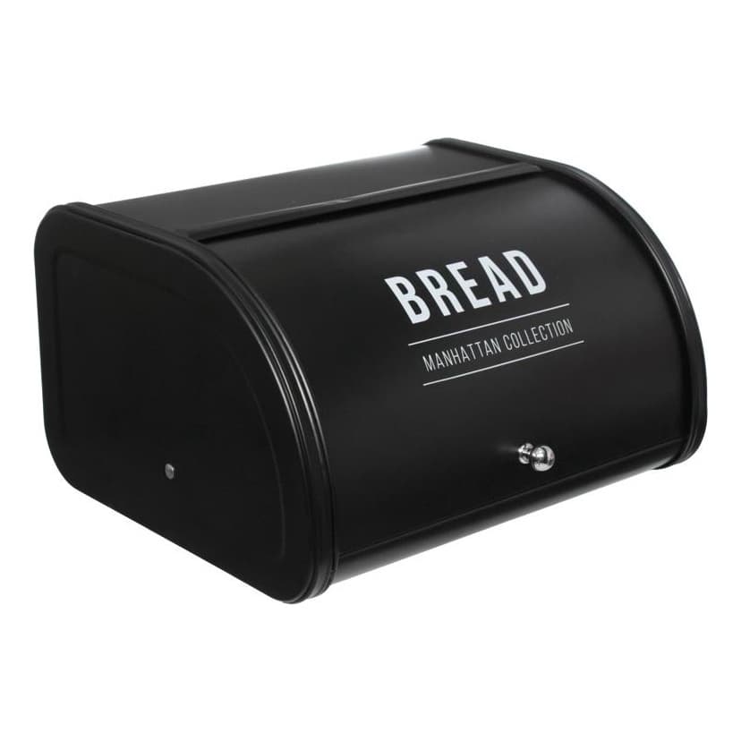 Porta Pães Black Manhattam Bread Aço Preto Hauskraft