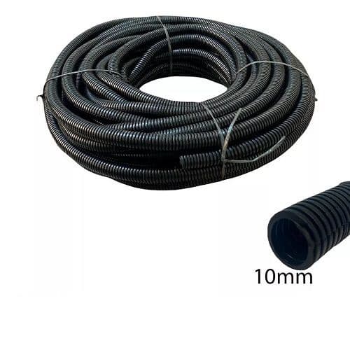 Rolo Conduite Espaguete Corrugado 10MM 3/8 20 Metros Com Corte