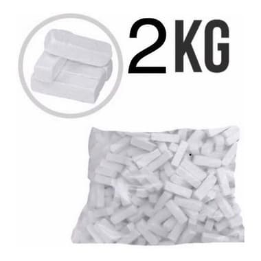 2 Kg Giz Branco Para Tacos De Sinuca Bilhar