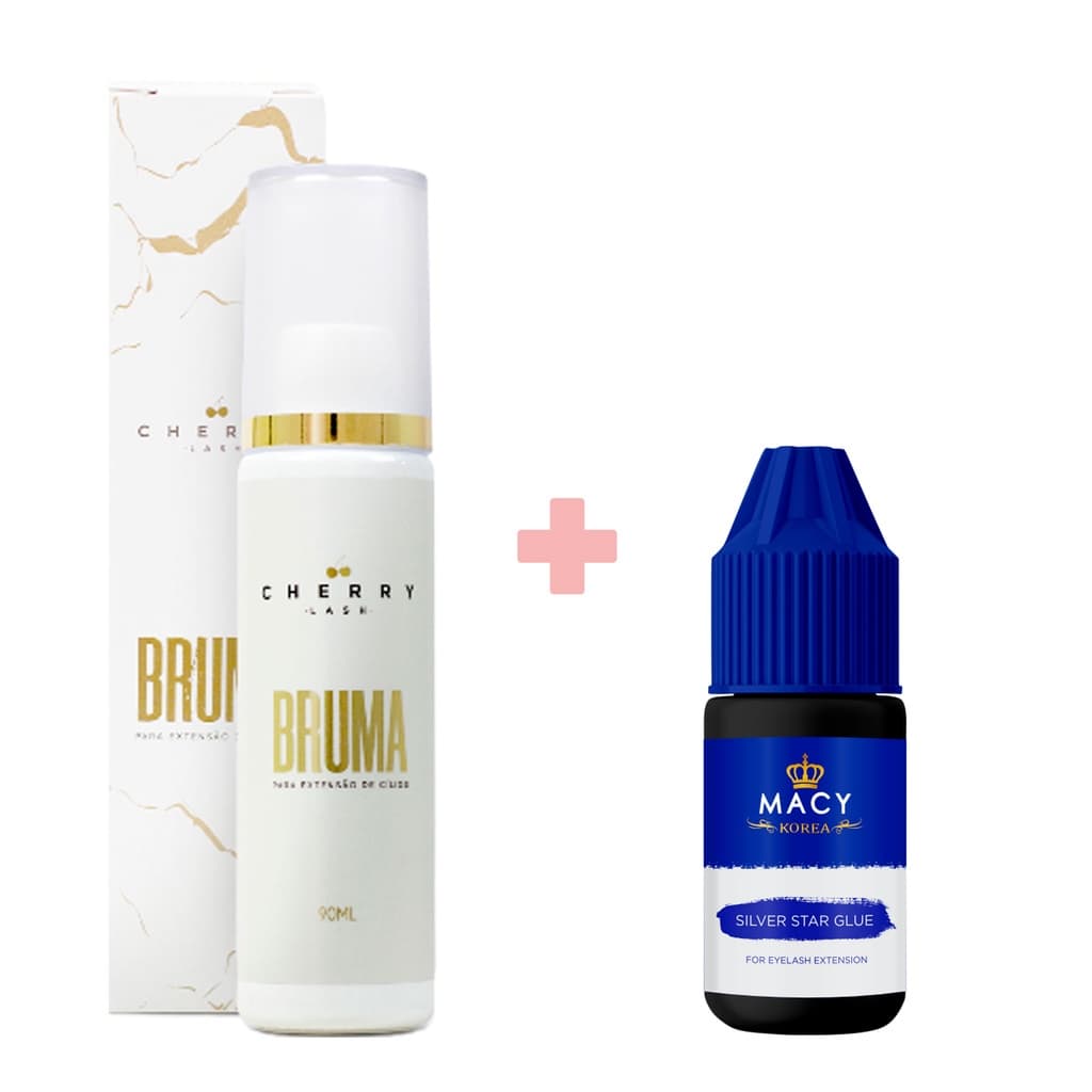 Bruma Aceleradora Cherry Lash 90ml + Adesivo Cola Macy Silver 3g