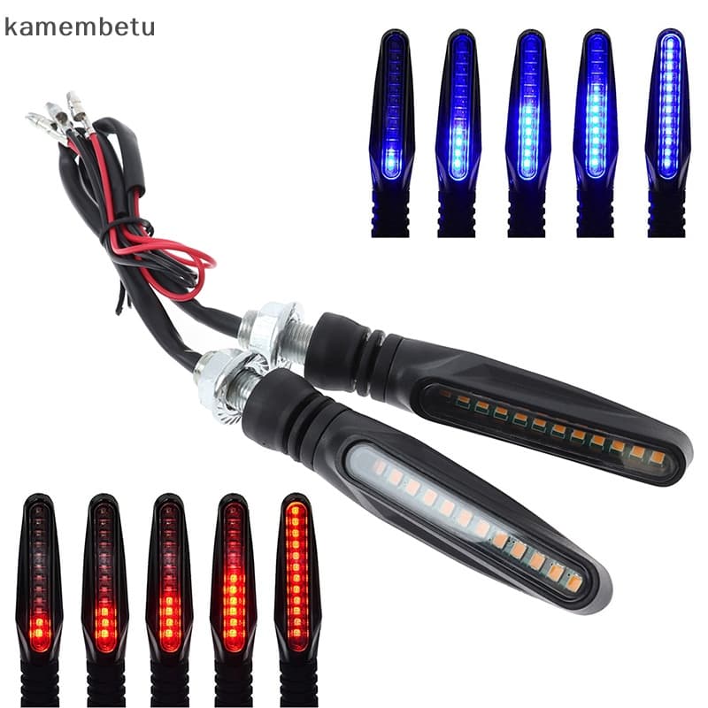 kam 12V led Motocicleta Sinais De Volta e24 Piscas De Água Piscando Indicador ka