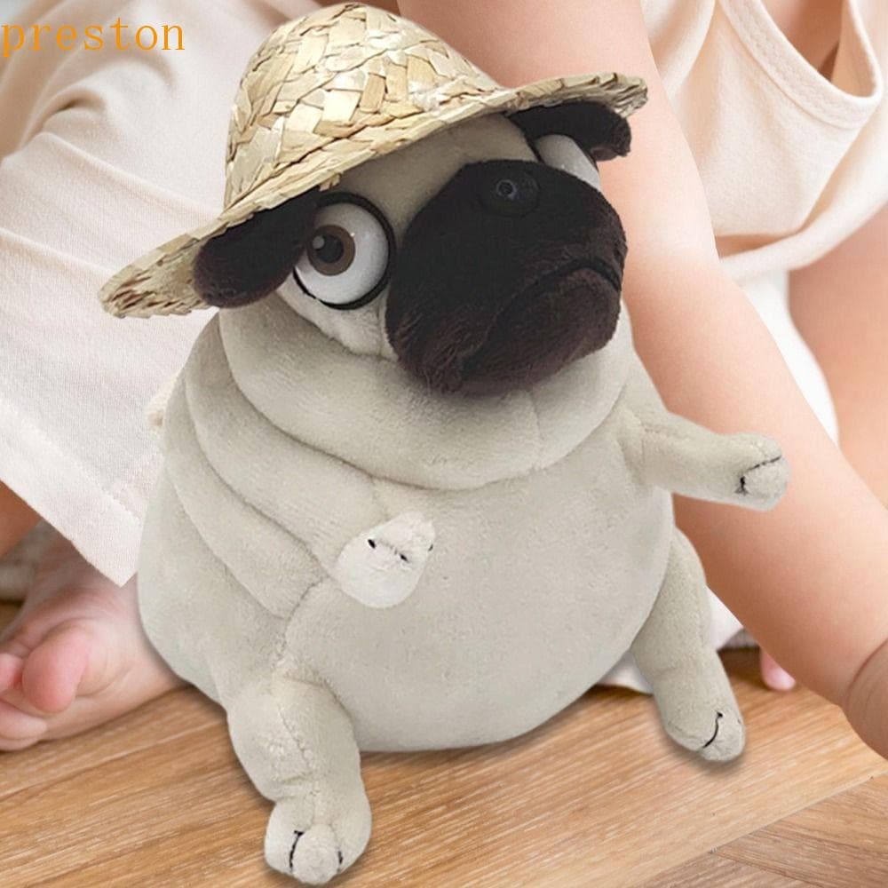 PRESTON Elf Gordo Pug Brinquedos De Pelúcia Acompanhar Brinquedo Sentado Cães Sono Travesseiro Animal Crianças Cão Bonec