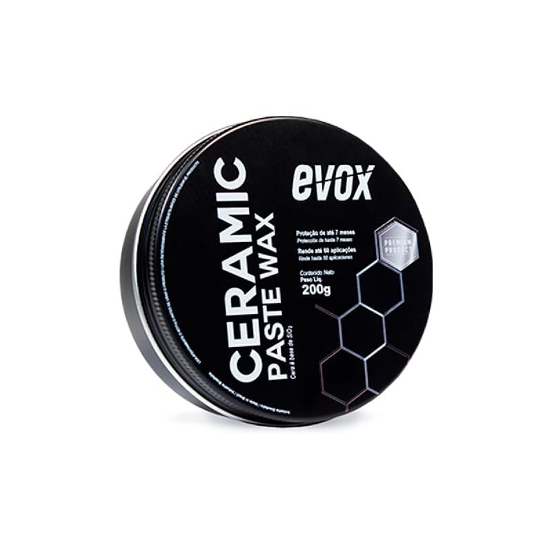 CERAMIC PASTE WAX CERA EM PASTA PARA ACABAMENTO AUTOMOTIVO PÓS LAVAGEM 200G EVOX AUTOMOTIVE