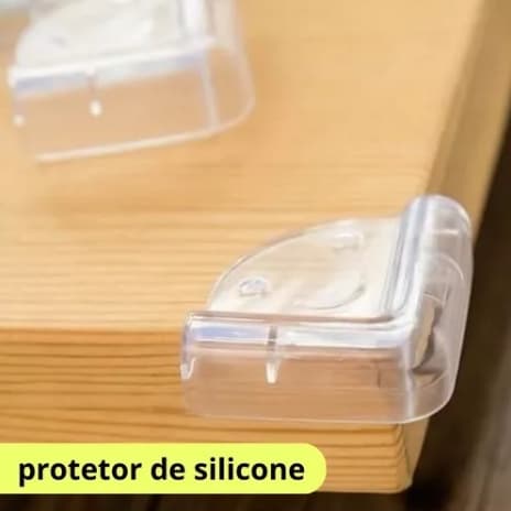 Protetor De Quina Bebe 4 Cantos Mesa Quinas Vidro Silicone SORRISO